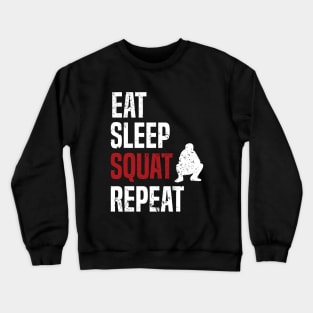 Eat Sleep Squat Repeat Slav Squat Crewneck Sweatshirt